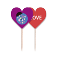 thumbnail image 1 of Umbrella Cloud Rain Drip Weather Toothpick Flag LOVE Heart Lable Cupcake Pick, 1 of 4