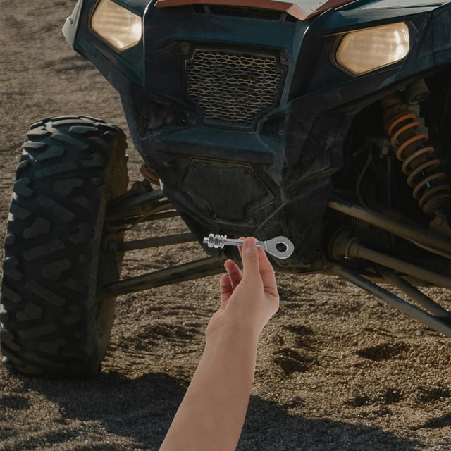 unbranded 2Ud Tornillos Ajustadores De Cadena Universal Para Motocicletas Atv Y Scooters En Metal Plateado