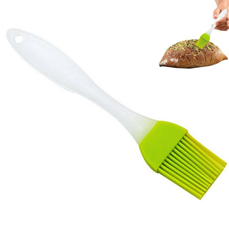 Alexsix 1/2 Pcs Silicone Basting Pastry Brush Heat-Resistant Oil Butter Sauce Spread Brushes Baking & Pastry Utensils, Size: Nordic Green