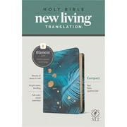 Tyndale House Publishers  NLT Compact Bible with Filament Enabled Edition, Teal Palm - Leather