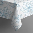 thumbnail image 6 of 52x52 Inch Waterproof Square Tablecloth, Thickened Polyester Table Cover for Dining & Parties, Floral Print, 6 of 6