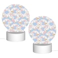 thumbnail image 2 of Daiia Orchids Flowers Pattern Acrylic Night Light, LED Touch Light, Bedroom Night Light, Soft Glowing Lamp Perfect Gift for Mother's Day, Birthday, or Christmas, 2 of 9