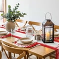 thumbnail image 5 of Round Placemats Set of 4 Red Eucalyptus Leaves Place Mats Washable Woven Placemat Floral Vase Stripes Circle Braided Table Mat for Kitchen Dining Table Party Home Decor 15 Inch, 5 of 8