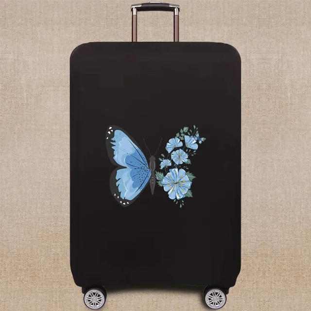 Housse de Valise Housse de Protection de Valise Motif Papillon Série Élastique Housse Anti-Poussière 18-32 Valise 8Butterfly019 m