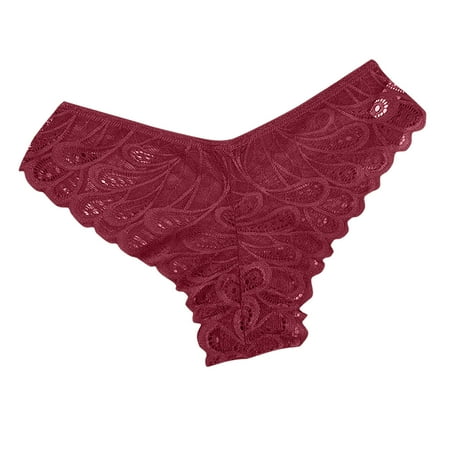 Kaemgyyd Lace Underwear for Women Panty Women s Underwear Hipster Ladies No Show Breathable Bikini Briefs