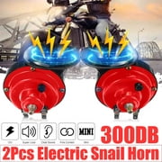 2 Packs Super Loud Car Horn,Sound Pressure Truck Horn That Sound Like a Train 12v Car Air Horn for Trains,Ships,Boat,Bike and Motorcycles