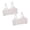 White 2PCS, variant on SHenli Sports Bra for Girls 10-16, Seamless Wireless Bralette with Adjustable Straps & Fixed Pads