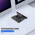 thumbnail image 4 of USB3.2 Expansion Card GEN2 10Gbps PCI-E 4X Adapter Card Portable TYPE-C Type-A Dual Chip Board,A, 4 of 5