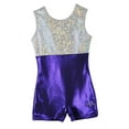 thumbnail image 2 of O3GL005 Girl's Girls Gymnastics Biketard - Purple, 2 of 4