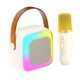 thumbnail image 1 of Máquina de karaoke para niños,Altavoz portátil para niños con máquina de karaoke,Reproductor de música juguetes para niñas niños fiesta cumpleaños,Juego de altavoces portátiles Blanco, 1 of 9