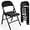 Black, variant on VINGLI Folding Chairs with Padded Seats, Metal Frame with Pu Leather Seat & Back, Capacity 350 lbs, White, Set of 10