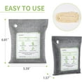 thumbnail image 5 of Bamboo Charcoal Air Purifying Bags - (Large, 4×200g), Removes Odors and Moisture, Nature Fresh Air Purifier Bags, Odor Eliminator for Home, Car, Pets, Bathroom, Basement, 5 of 7