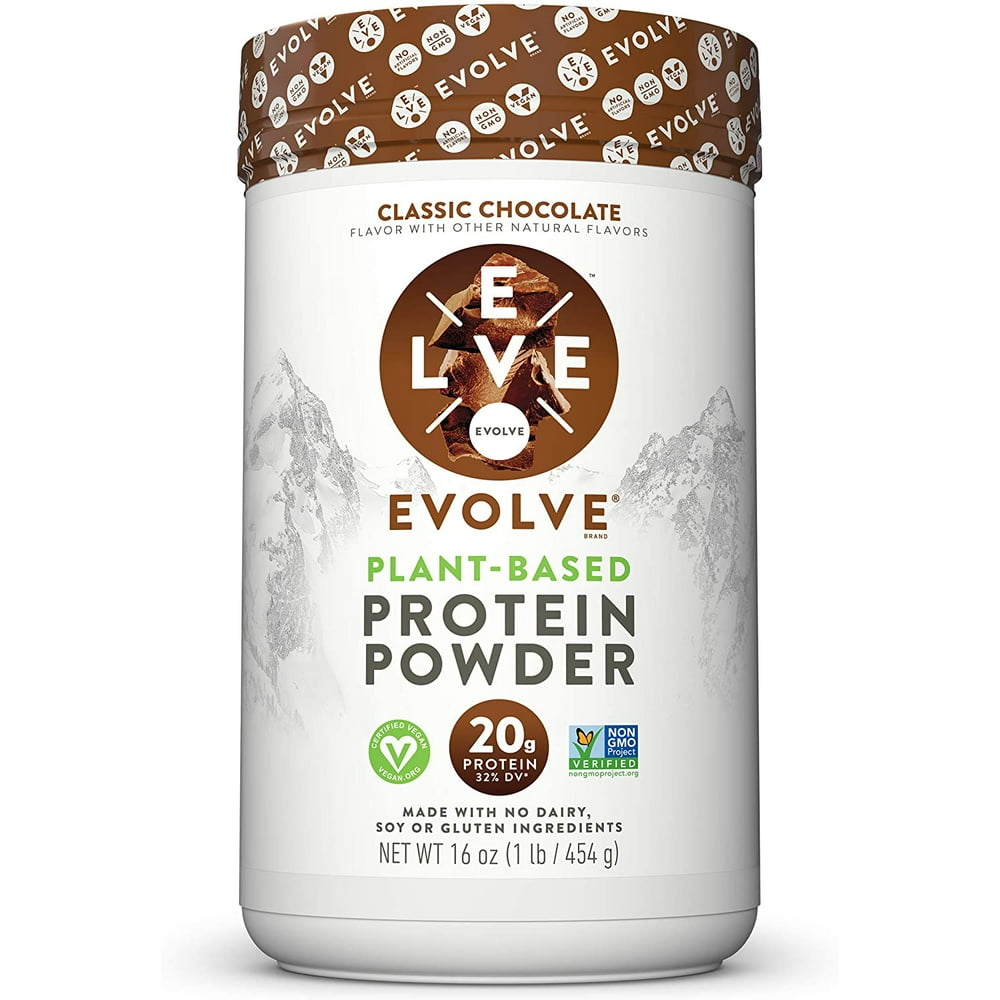 Evolve Protein Powder, Classic Chocolate, 20g Protein, 1 Pound