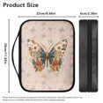 thumbnail image 5 of FKELYI Retro Floral Butterfly 2 Print PU Leather Bible Cover with Handle Book Cover Zippered Church Bible Bag for Prayer Christian Bag Book Carrier Organizer Holder, 5 of 6