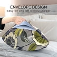 thumbnail image 4 of Yayeee Pillowcase Queen Size Set of 2 Satin Wrinkle Resistant Pillow Case, Green Floral, 4 of 8