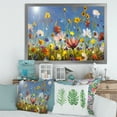 thumbnail image 3 of Designart 'Wildflowers and Daisies In Summer Garden Field II' Traditional Framed Art Print, 3 of 4