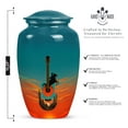 thumbnail image 2 of Cowboy Guitar Urn for Ashes Adult Male – Large Cremation Urns for Human Ashes Women – Western Funeral Urn for Men – Decorative Urns for Human Ashes for Adults (10 Inch 1 Pc), 2 of 7
