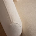 thumbnail image 5 of Lemon Japandi Style Luxury Modern Boucle Velvet Curvy Ivory Medium Couch, 5 of 6