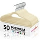 thumbnail image 1 of Perchas de terciopelo HOUSE DAY Premium, paquete de 50 unidades, antideslizantes, color beige, 1 of 9