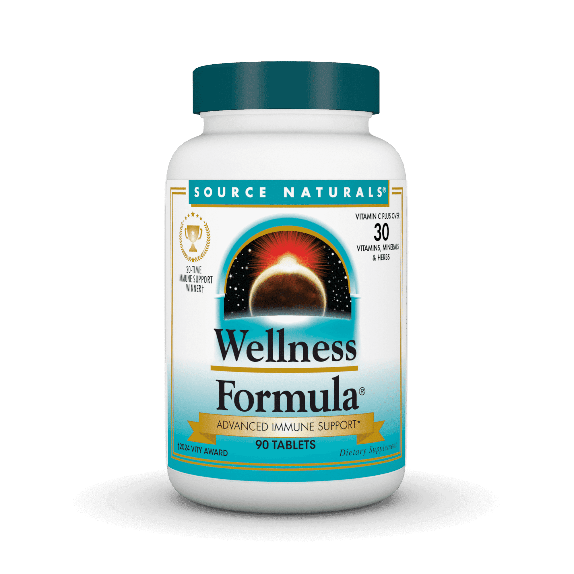 Source Naturals Wellness Formula Bio-Aligned Vitamins - Immune System Support Supplement & Immunity Booster - 90 Tablets