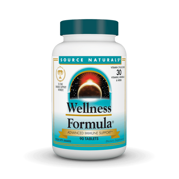 Source Naturals Wellness Formula Bio-Aligned Vitamins - Immune System Support Supplement & Immunity Booster - 90 Tablets
