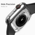 thumbnail image 3 of [2 Pack] Screen Protector Case for Apple Watch 44mm/40mm 42mm/38mm , Full Protective HD Ultra-Thin Cover Compatible with iWatch Series 6 5 4 3 SE Bumper Case, Transparent, 3 of 7