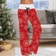 thumbnail image 4 of Gibobby Leggings estampados para mujer Leggings de cintura alta elásticos sueltos con estampado de cintura alta de Navidad informal para mujer(Rojo,CH), 4 of 5