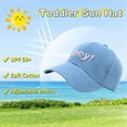 thumbnail image 3 of Gorra de béisbol ajustable de 49 a 52 cm para primavera y verano, para niños y niñas, con protección solar, color azul real, 3 of 5