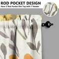 thumbnail image 5 of Vintage Country Bloom Curtains 36 Inch - 3 Panel Floral Bohemian Set with Rustic Wildflowers, Rod Pocket, 5 of 6