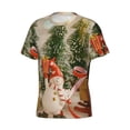 thumbnail image 5 of Vsdgher Holiday Christmas Stars Print Men's Dry Fit Mesh Athletic Shirts Moisture Wicking Tennis T-Shirt Tops, 5 of 9