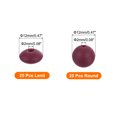 thumbnail image 2 of Uxcell 50Pcs cuentas de silicona burdeos de 12 mm redondas y lentejuelas para bolígrafo, pulsera, collar, llavero DIY, 2 of 6