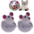thumbnail image 1 of 2 Pcs Mouse Shape Stand Up Feeder Feeding Toy, Snack Ball Food Dispenser Interactive Toy For Cats Banmo, 1 of 5