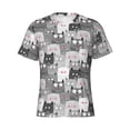 thumbnail image 4 of Qekee Cats Group Classic Fit T-Shirt Men's Shirt Men's Tight Short Sleeves for Exercise, Running, Mountaineering - Cats Group, 4 of 9