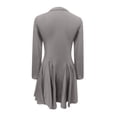 thumbnail image 5 of OSOLU New Solid Color Comfortable Casual Waist Long Sleeve Lapel Dress Women Versatile Sundress Flowy 2025 Elegant Classy Dresses, 5 of 5