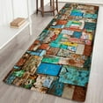 thumbnail image 4 of Indoor Long Hallway Runner Rug Door Mat Non Slip 3D Print Flannel Bedroom Living Room Kitchen Area Mat, 4 of 12