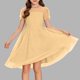 thumbnail image 2 of Vestido Largo Casual Vestido Casual de Polka de Moda para Niños con Falda de la Princesa de Manga Corta de Malla Y Falda de Gasa de Malla Vestido de la Princesa Del Bebé, 2 of 6