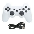 thumbnail image 1 of XYCCA Wireless Gamepad Rechargeable Bluetooth Wireless Gamepad Remote Control for PS3 White-0821, 1 of 5
