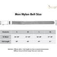 thumbnail image 6 of Men Nylon Reversible Ratchet Belt, Men Web Casual Work Belt for Jeans Pants with Automatic Slide Buckle, 6 of 7