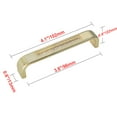 thumbnail image 4 of Utopia Alley Gleam Pull Handle - Decorative Cabinet Drop Pull Handles- Vintage Cabinet Hardware with Hand Finished Polished Gold - Metal Drawer Pull Handle, 3.75" Center to Center, 4 of 6