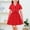 Red, variant on Girls Summer Clothing Set Short Sleeve Double Breasted Collared Blazer with Pleated Skirt 2 Piece School Uniform Party Dress Outfits Light Blue 3-4 Years