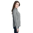 thumbnail image 3 of Artisan Collection by Reprime Ladies' Microcheck Gingham Long-Sleeve Cotton Shirt - RP320, 3 of 3