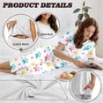 thumbnail image 6 of DISNIMO Dog Paw Printed Pajama Set for Women, Star Printed Sleepwear Soft 2 Piece Pjs Set Short Sleeve Tops and Capri Pant Lounge, S, 6 of 7