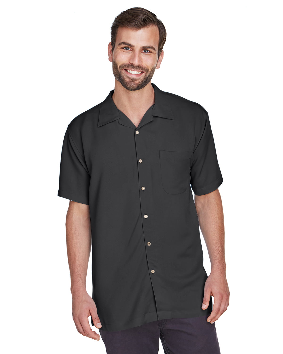 Harriton Men's Bahama Cord Camp Shirt - M570 - Walmart.com