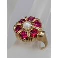 thumbnail image 3 of Silverstar Gems Women's Round Cut Pink Cubic Zirconia Crown Ring, 14K Yellow Gold Finish Silver For Engagement Wedding, 3 of 3