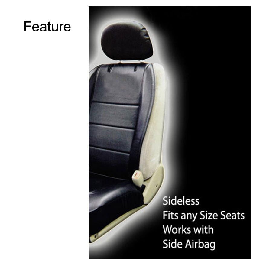 GM Accessories 19214004 Front Seat Cover Set in Ebony with Bowtie Logo