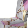 thumbnail image 4 of Designart "Violet-Hued Geode Abstract II" Chaise d'Appoint en Marbre Violet - Fauteuil Moderne pour Salon, 4 of 7