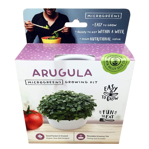 Kit de cultivo Microgreens Mountain Valley Arugula Organic