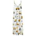 thumbnail image 3 of Excavator Construction Vehicle Truck Sleeveless Dress Woman Fashion Long Dresses Women's Summer Suit Dress Summer 2025 Women, 3 of 6