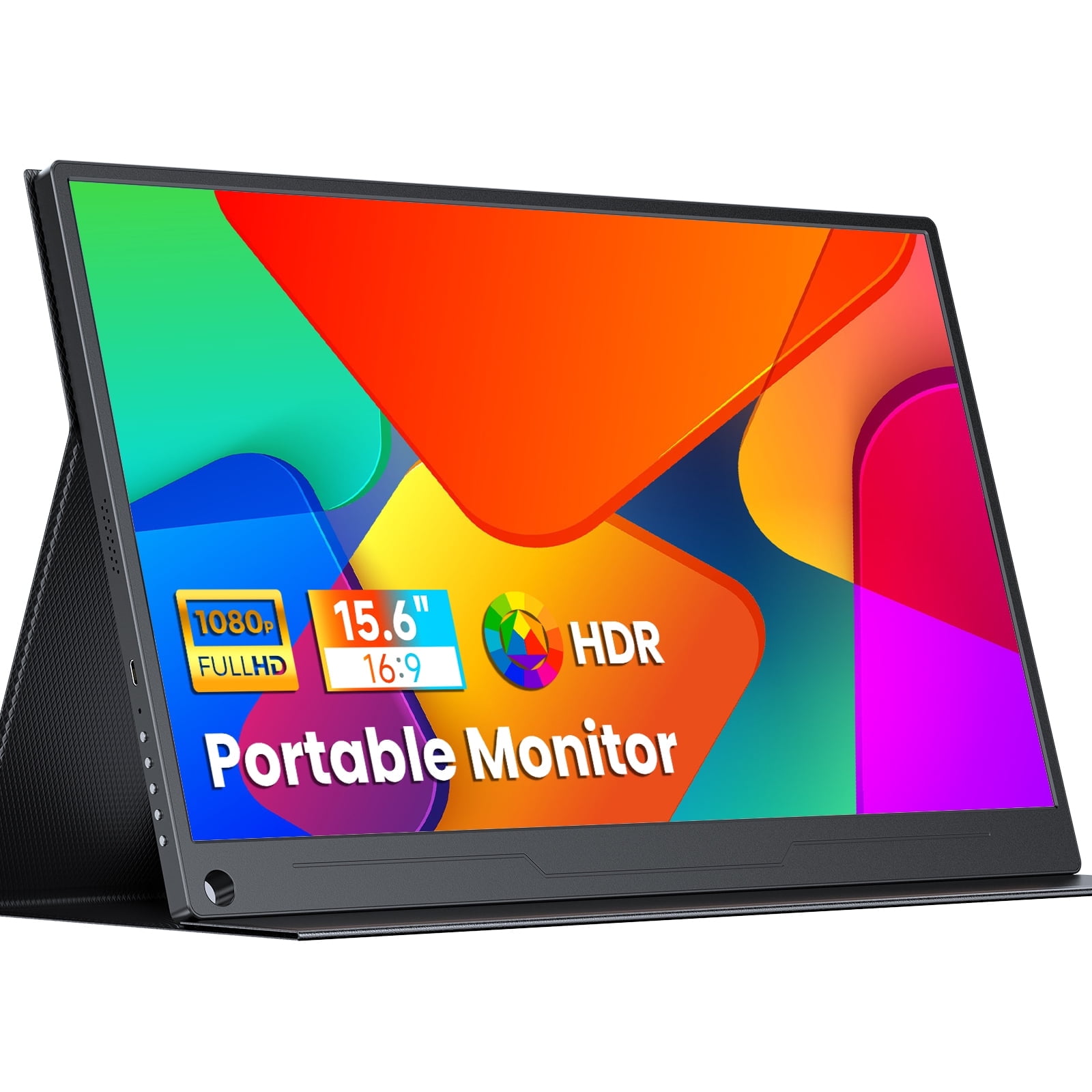 Portable Monitor Zero Frame, 15.6" Ultra Slim 1080P FHD 100% sRGB Display IPS Monitor, Plug&Play Second External Monitor for Laptop PC Phone Mac Xbox PS5