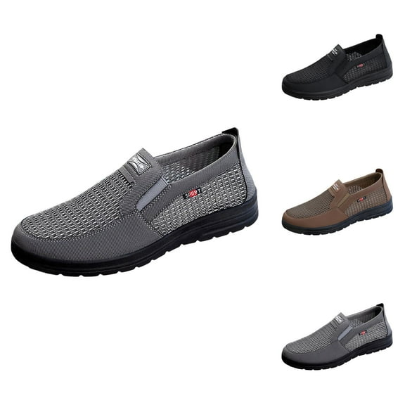Men's Fashion Mesh Solid Color Sneakers Comfortable Running Shoes Men'S Athletic Shoes